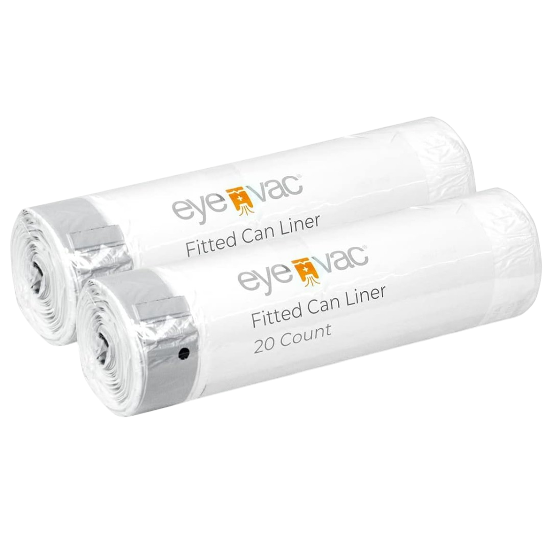 EyeVac Plus 13 gallon trash bags 40 count 3x thick can liner replacement