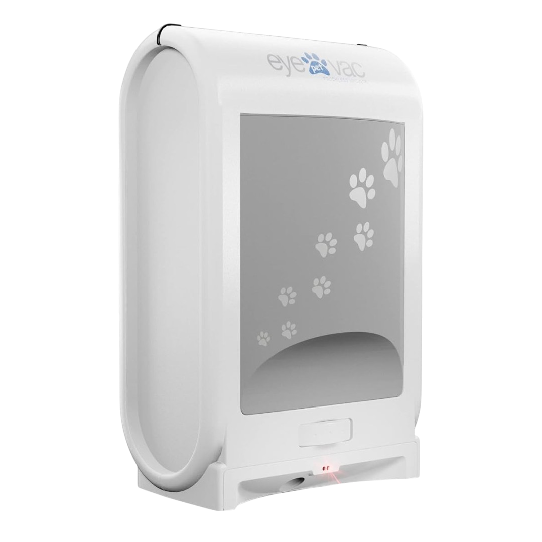 EyeVac Pet touchless vacuum 1400 watt automatic dustpan pet hair dust debris hard floor cleaner