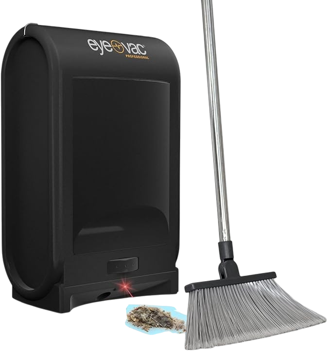 EyeVac Pro touchless vacuum 1400 watt automatic dustpan black salon floor cleaner