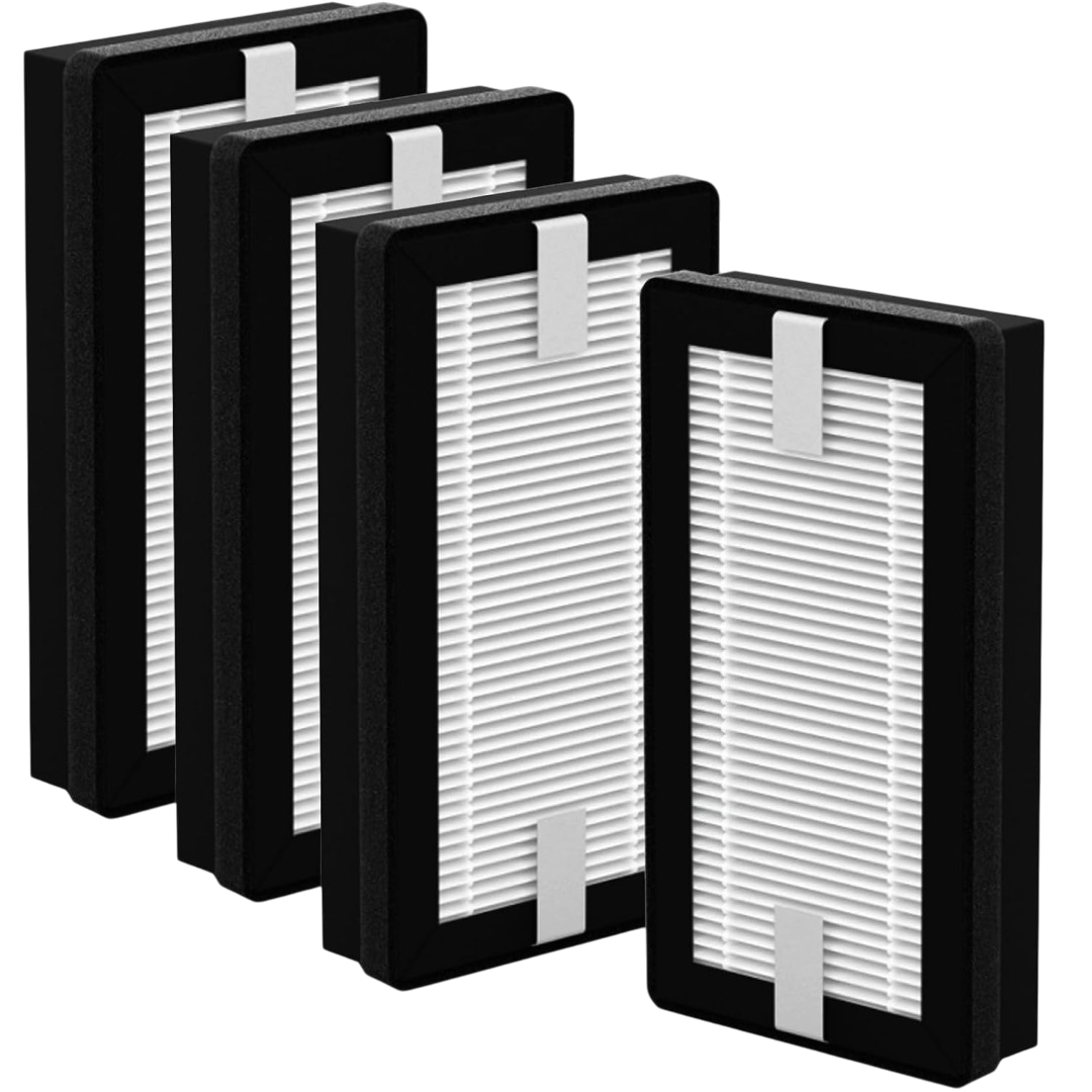EyeVac Air HEPA H13 activated carbon filter replacement 4 pack dust pet dander odor
