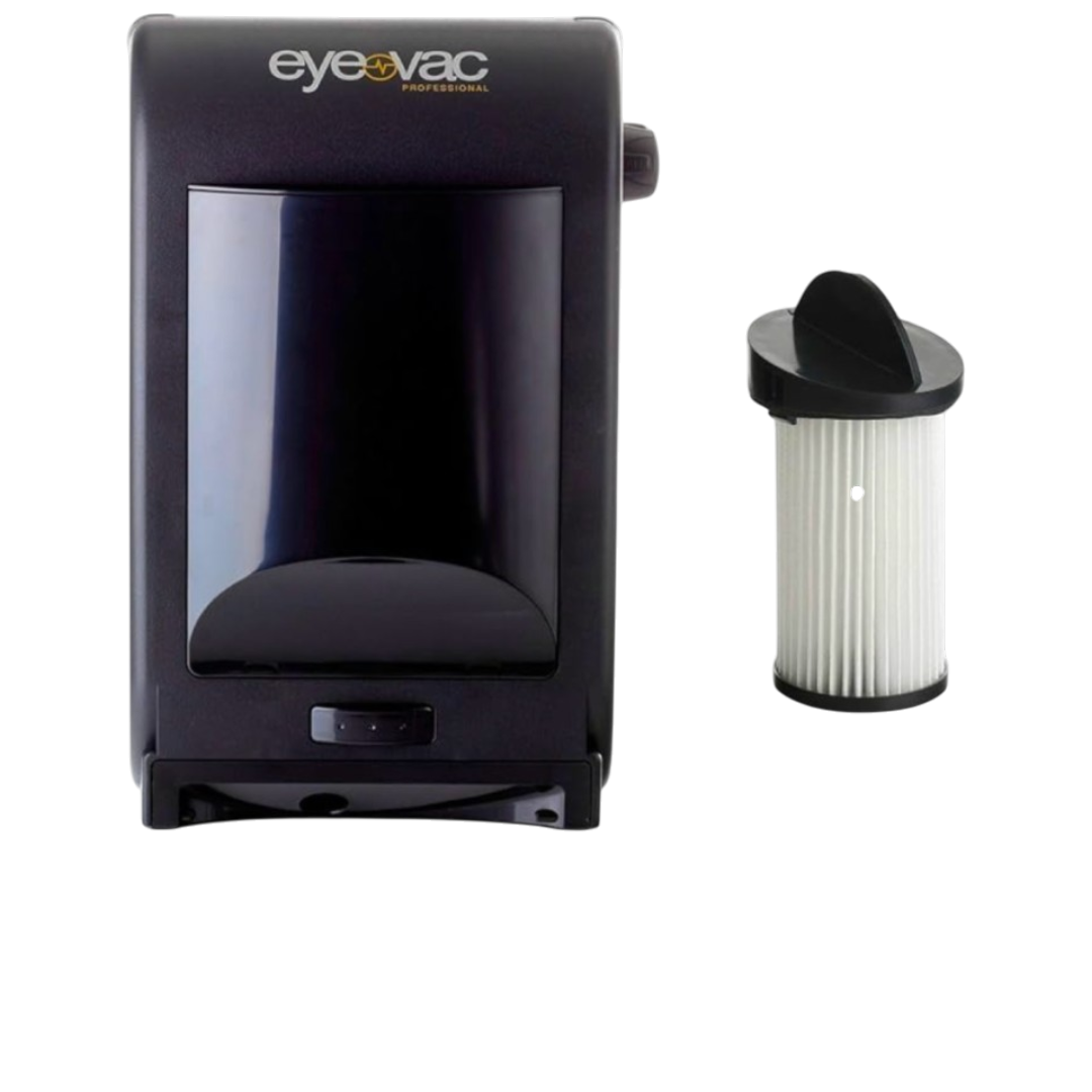 EyeVac Pro black 1400 watt professional touchless vacuum automatic dustpan salon barbershop floor cleaner
